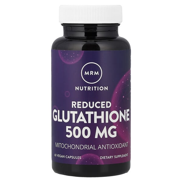 MRM Nutrition, Reduced Glutathione, 500 mg, 60 Vegan Capsules