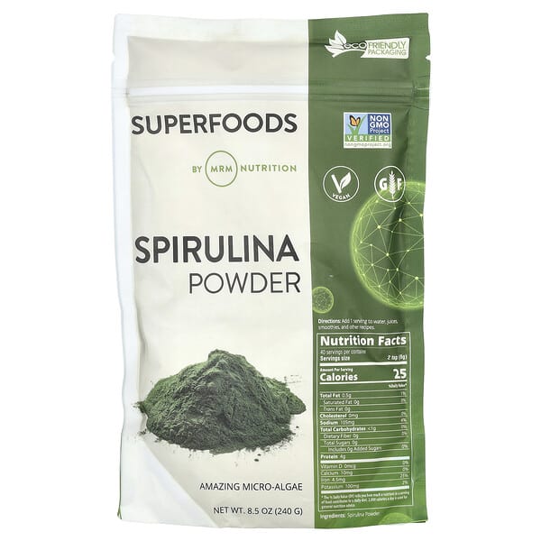 MRM Nutrition, Spirulina Powder, 8.5 oz (240 g) 5 MRM Nutrition, Spirulina Powder, 8.5 oz (240 g)