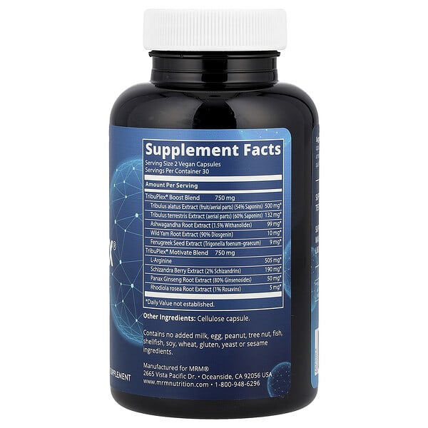 Alternative view of MRM Nutrition, TribuPlex® 750, 60 Vegan Capsules