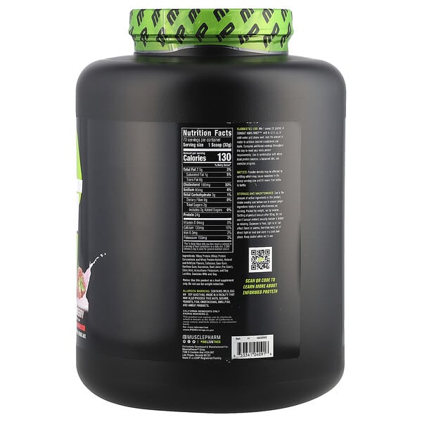 Alternative view of MusclePharm, Combat 100% Whey™ Protein Powder, Strawberry, 5 lb (2.24 kg)