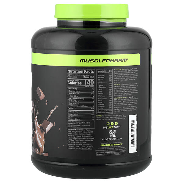 Alternative view of MusclePharm, Combat® Protein Powder, Chocolate Milk, 4.2 lbs (1.9 kg)