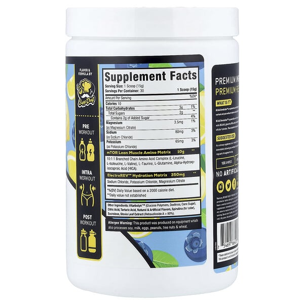 Alternative view of MuscleSport, BCAA Revolution™, Blueberry Lemonade, 15.9 oz (450 g)