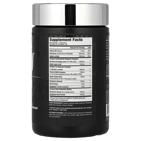 Alternative view of MuscleSport, Black Series, Ketogen™, 90 Capsules