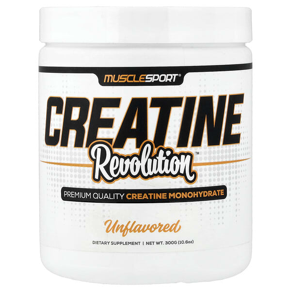 MuscleSport, Creatine Revolution™, Unflavored, 10.6 oz (300 g)