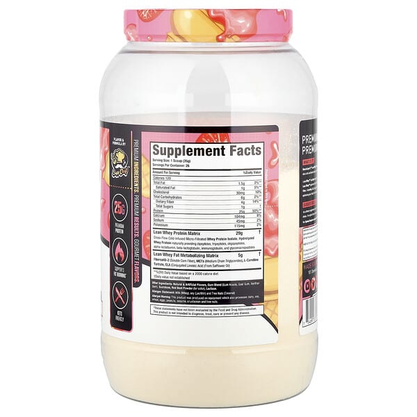 Alternative view of MuscleSport, Lean Whey™, Iso-Hydro™, Strawberry Ice Cream, 2 lbs (910 g)