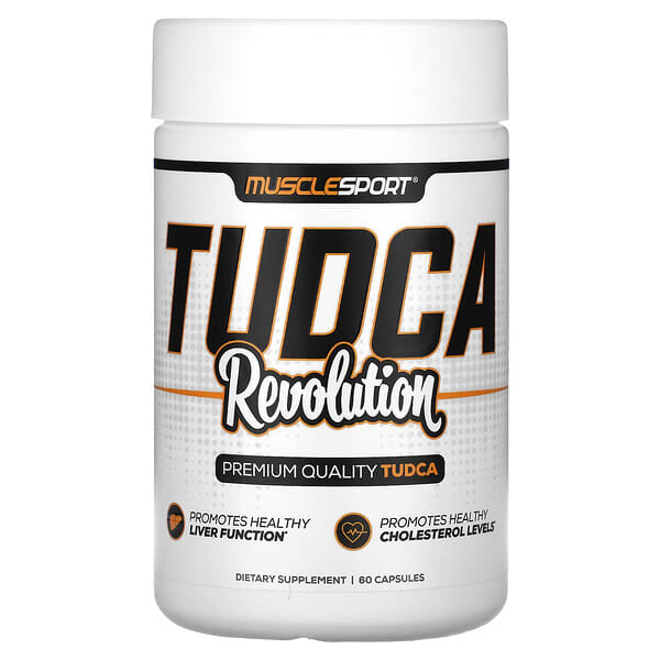 MuscleSport, TUDCA, Revolution, 250 mg, 60 Capsules
