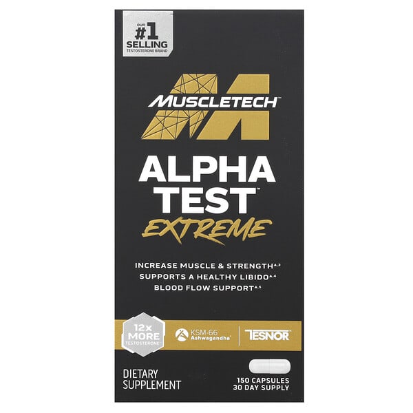 MuscleTech, AlphaTest™ Extreme, 150 Capsules