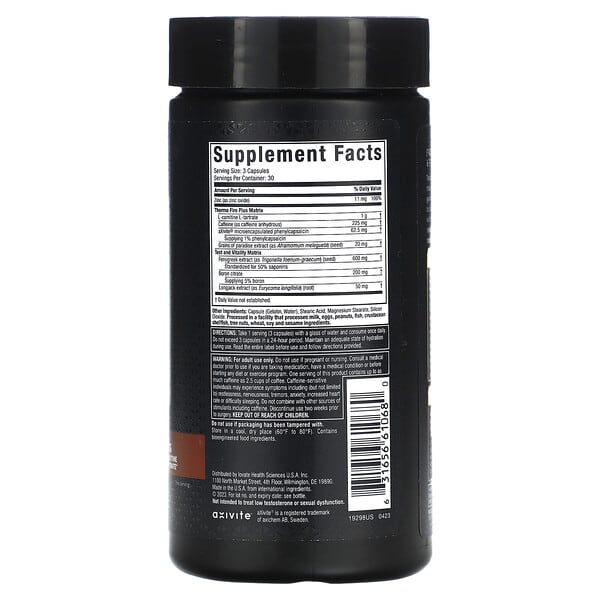 Alternative view of MuscleTech, AlphaTest™ Thermo, 90 Capsules