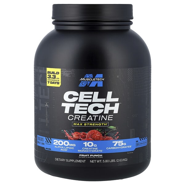MuscleTech, Cell-Tech™ Creatine, Fruit Punch, 5.8 lbs (2.63 kg)