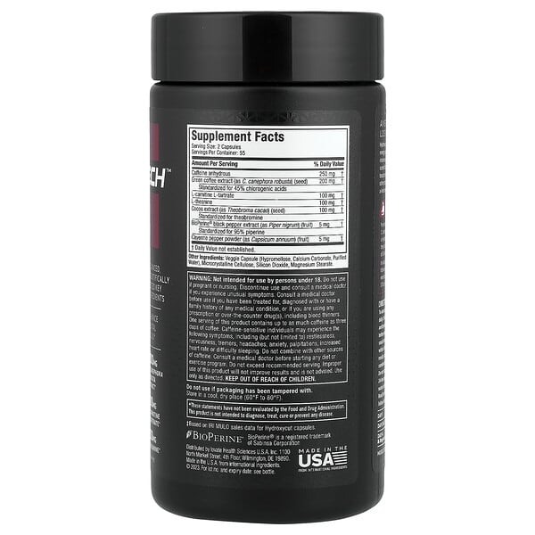 Alternative view of MuscleTech, Hardcore® Elite, 110 Rapid-Release Thermo Caps