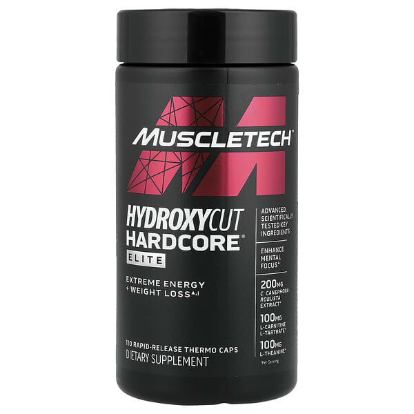 MuscleTech, Hardcore® Elite, 110 Rapid-Release Thermo Caps