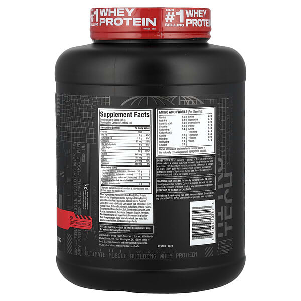 Alternative view of MuscleTech, Nitro-Tech™ Whey Protein, Cookies & Cream, 4 lbs (1.81 kg)