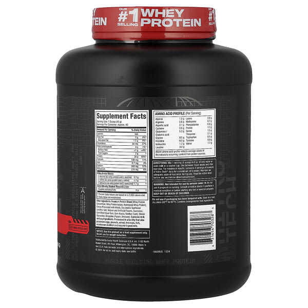 Alternative view of MuscleTech, Nitro-Tech™ Whey Protein, Milk Chocolate, 4 lbs (1.81 kg)