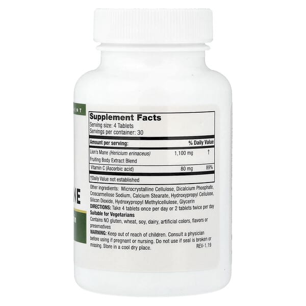 Alternative view of Mushroom Wisdom, Super Lion's Mane, 120 Vegetarian Tablets