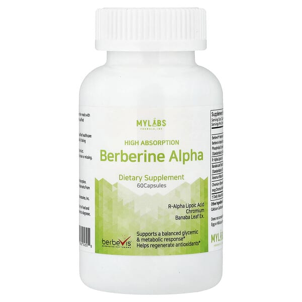 Mylabs, Berberine Alpha, High Absorption, 60 Capsules