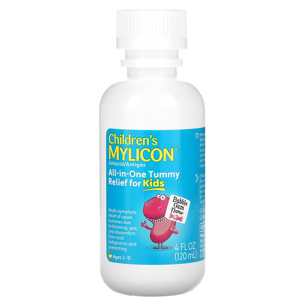 Alternative view of Children's Mylicon, All-in-One Tummy Relief for Kids, Ages 2-11, Bubble Gum, 4 fl oz (120 ml)