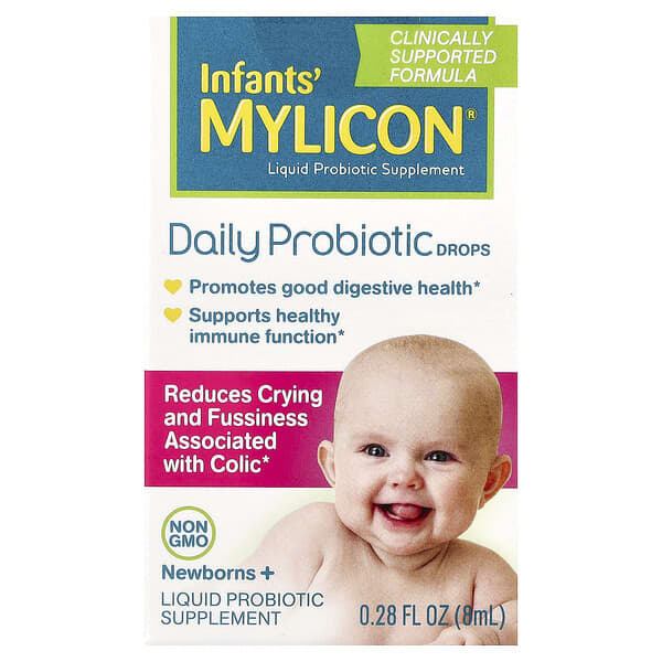 Mylicon, Infants, Daily Probiotic Drops, Newborns+, 0.28 fl oz (8 ml)