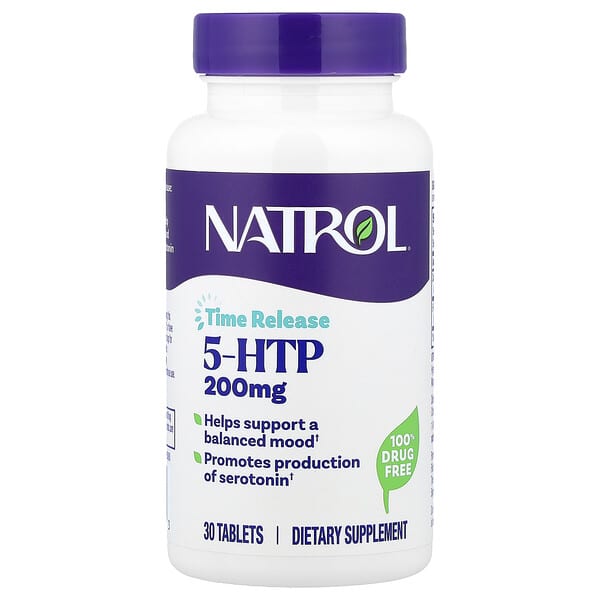 Natrol, 5-HTP, Time Release, 30 Tablets