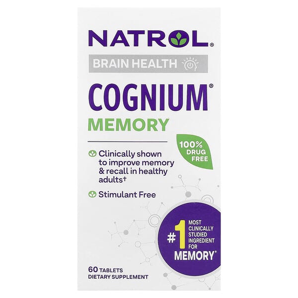 Natrol, Cognium® Memory, 100 mg, 60 Tablets