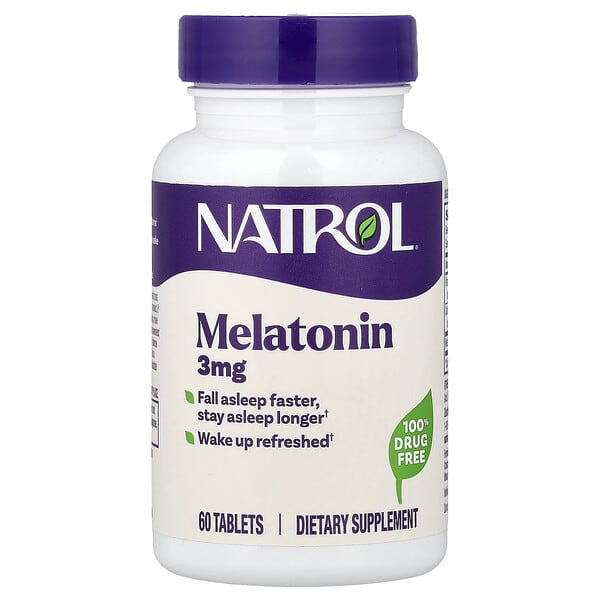 Natrol, Melatonin, 3 mg, 60 Tablets