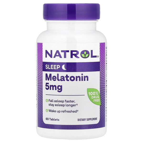 Natrol, Melatonin, 5 mg, 60 Tablets