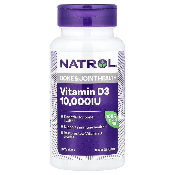 Natrol, Vitamin D3, 60 Tablets