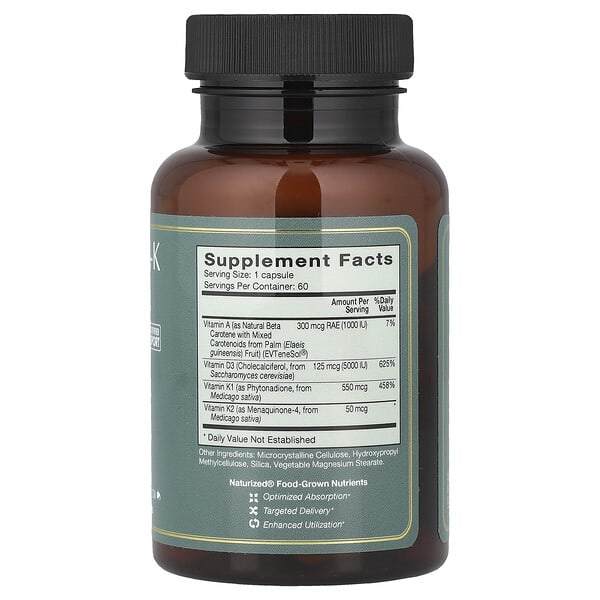 Alternative view of Natura Health Products, Vitamin D-A-K, 60 Capsules