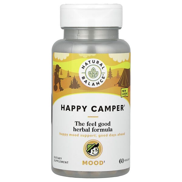 Natural Balance, Happy Camper, 60 VegCaps 3 Natural Balance, Happy Camper, 60 VegCaps