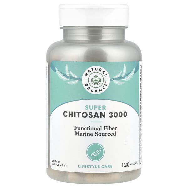 Natural Balance, Super Chitosan 3000, 120 VegCaps (750 mg per Capsule)