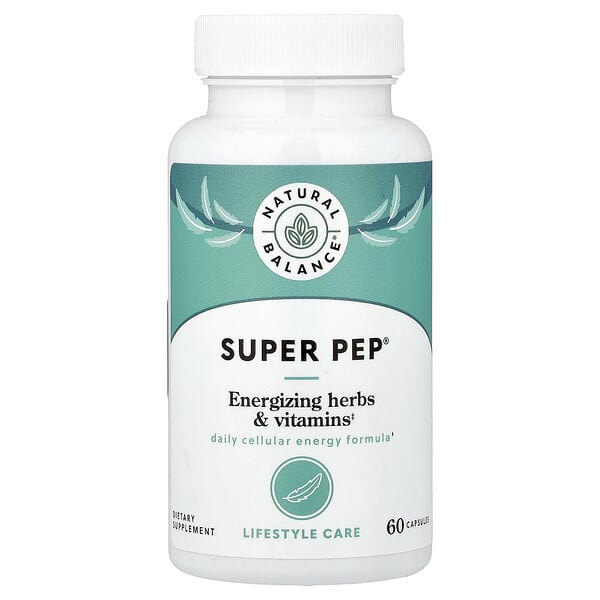 Natural Balance, Super Pep®, Energizing Herbs & Vitamins, 60 Capsules