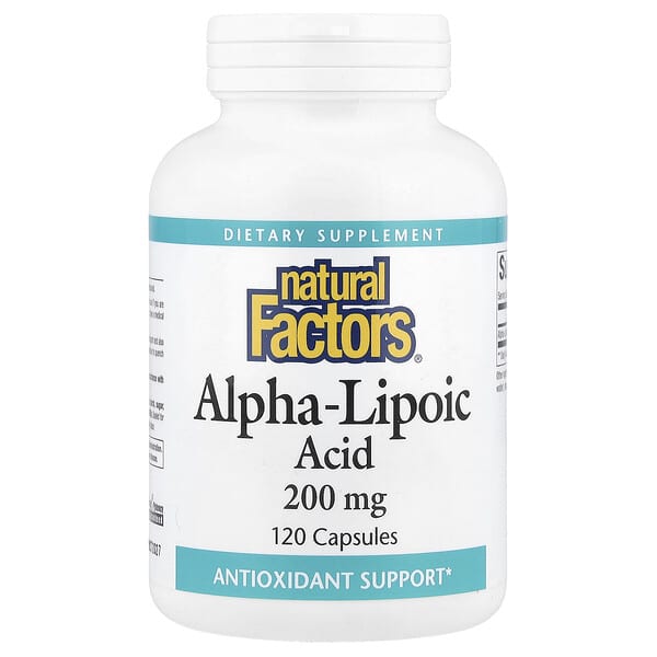 Natural Factors, Alpha-Lipoic Acid, 200 mg, 120 Capsules