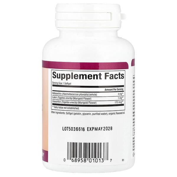 Alternative view of Natural Factors, Astaxanthin Plus, 4 mg, 60 Softgels