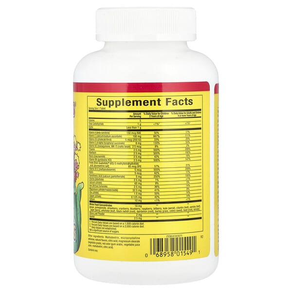 Alternative view of Natural Factors, Big Friends®, Multi-Vitamin & Minerals, Jungle Berry, 60 Chewable Tablets