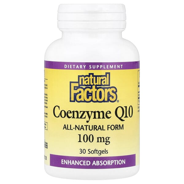 Natural Factors, Coenzyme Q10, 100 mg, 30 Softgels