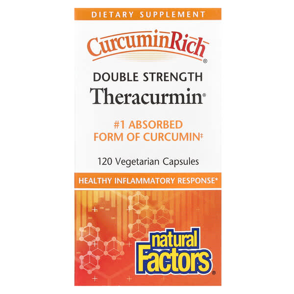 Natural Factors, CurcuminRich®, Theracurmin®, 60 mg, 120 Vegetarian Capsules