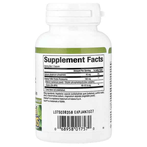 Alternative view of Natural Factors, Herbal Factors®, Premium Milk Thistle, 160 mg, 60 Vegetarian Capsules