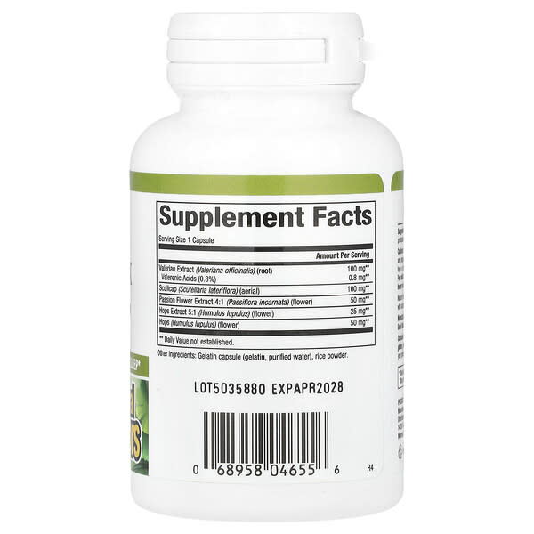 Alternative view of Natural Factors, Herbal Factors®, Sleep Relax with Valerian & Hops, 90 Capsules