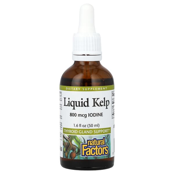 Natural Factors, Liquid Kelp, 800 mcg, 1.6 fl oz (50 ml)
