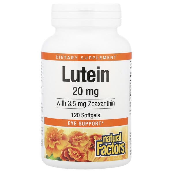 Natural Factors, Lutein With Zeaxanthin, 120 Softgels