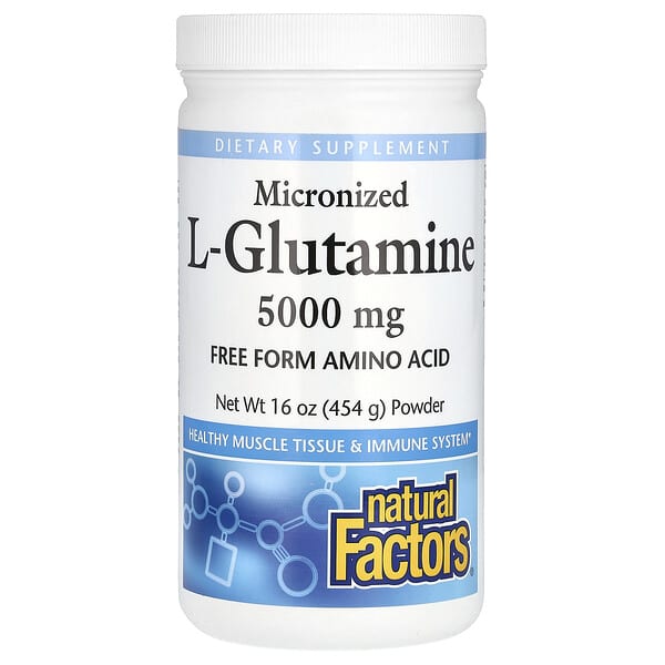 Natural Factors, Micronized L-Glutamine Powder, 16 oz (454 g)