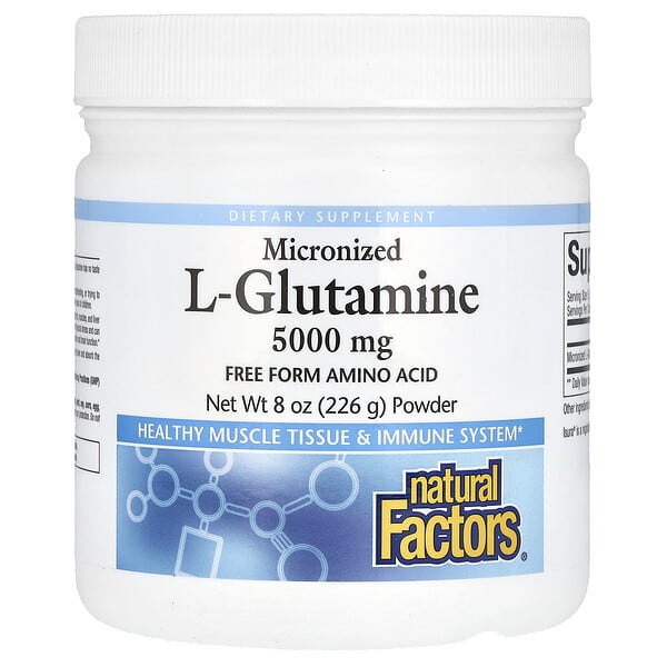 Natural Factors, Micronized L-Glutamine Powder, 8 oz (226 g) 3 Natural Factors, Micronized L-Glutamine Powder, 8 oz (226 g)