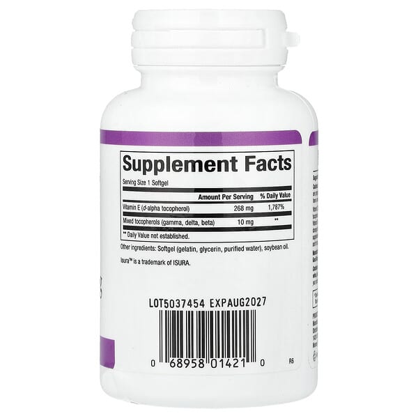 Alternative view of Natural Factors, Mixed Vitamin E, 268 mg (400 IU), 90 Softgels