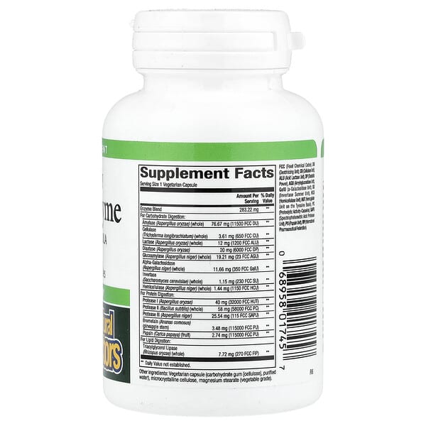 Alternative view of Natural Factors, Multi Enzyme, High Potency , 60 Vegetarian Capsules