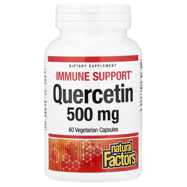 Natural Factors, Quercetin, 500 mg, 60 Vegetarian Capsules