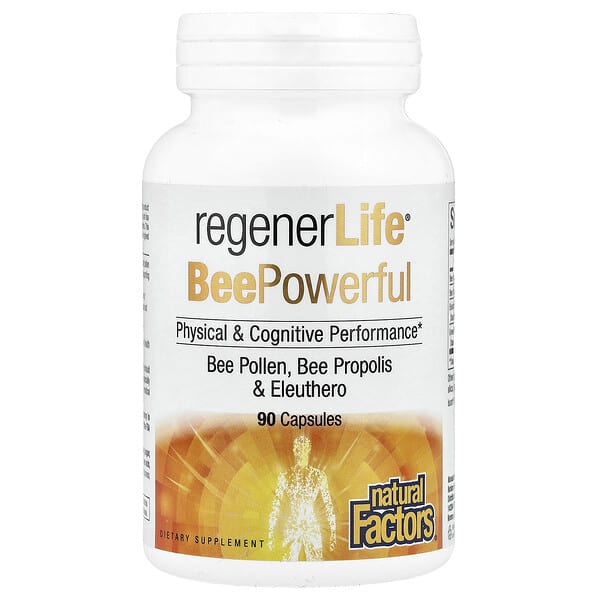 Natural Factors, RegenerLife®, BeePowerful, 90 Capsules