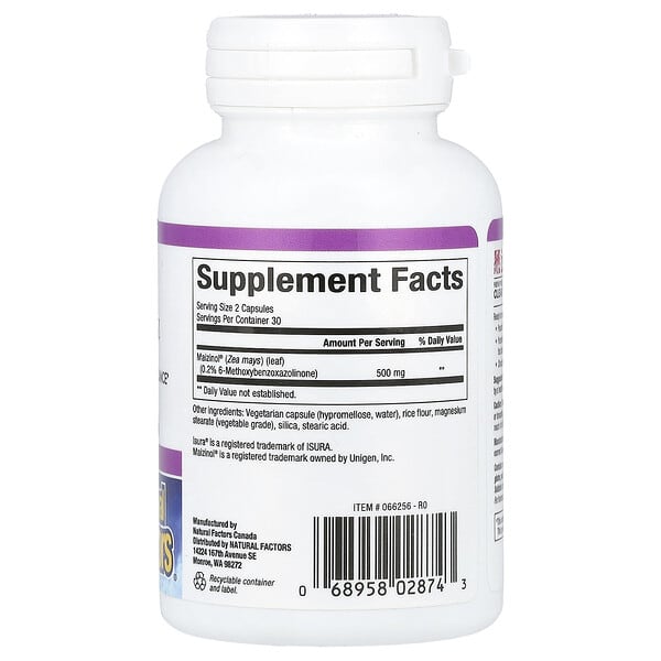 Alternative view of Natural Factors, Stress-Relax®, Peaceful ZZZ, 60 Vegetarian Capsules (250 mg per Capsule)