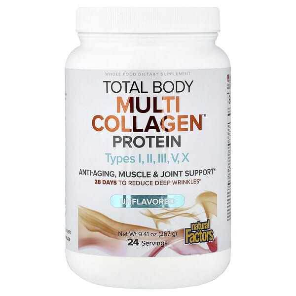 Natural Factors, Total Body, Multi Collagen™ Protein, Unflavored, 9.41 oz (267 g)