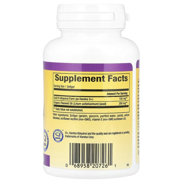 Alternative view of Natural Factors, Ubiquinol, Active CoQ10, 100 mg, 60 Softgels