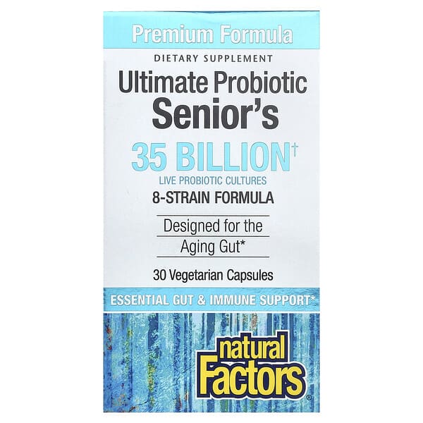 Natural Factors, Ultimate Probiotic Senior's, 30 Vegetarian Capsules