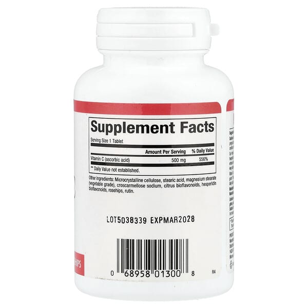Alternative view of Natural Factors, Vitamin C, 500 mg, 90 Tablets